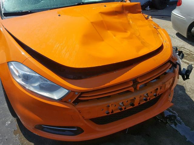 1C3CDFBA8DD321281 - 2013 DODGE DART SXT ORANGE photo 9