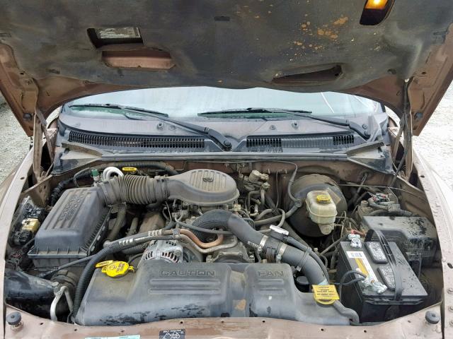 1B7HG2AZ5YS782013 - 2000 DODGE DAKOTA QUA BROWN photo 7