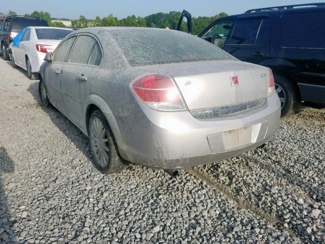 1G8ZV57788F170537 - 2008 SATURN AURA XR SILVER photo 3