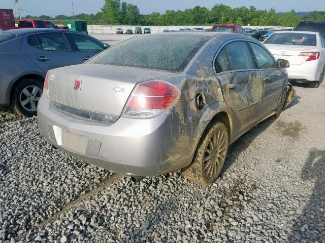 1G8ZV57788F170537 - 2008 SATURN AURA XR SILVER photo 4