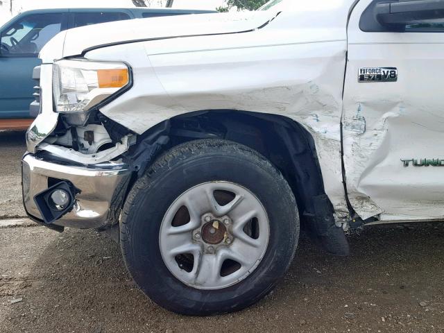 5TFRY5F13EX157534 - 2014 TOYOTA TUNDRA DOU WHITE photo 9