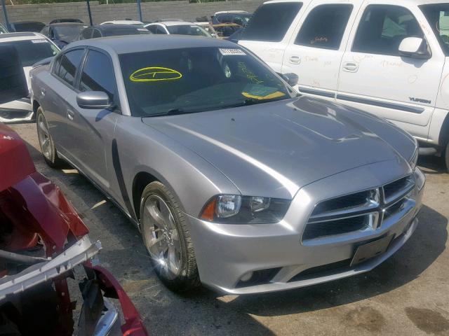 2C3CDXHG0EH100635 - 2014 DODGE CHARGER SX SILVER photo 1