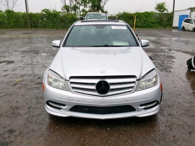 WDDGF8FB5BA523330 - 2011 MERCEDES-BENZ C 250 4MAT SILVER photo 9