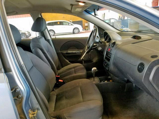 KL1TD66687B725836 - 2007 CHEVROLET AVEO BASE Mavi foto 5