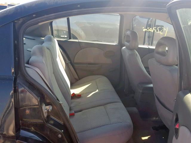 1G8AJ55F57Z148074 - 2007 SATURN ION LEVEL BLACK photo 6