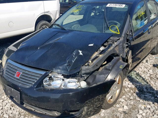 1G8AJ55F57Z148074 - 2007 SATURN ION LEVEL BLACK photo 9