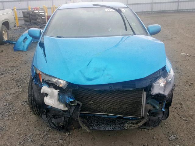 JHMZE2H54AS032278 - 2010 HONDA INSIGHT LX BLUE photo 9