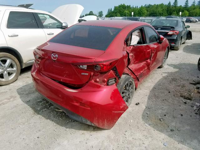 3MZBM1V74FM223038 - 2015 MAZDA 3 TOURING RED photo 4