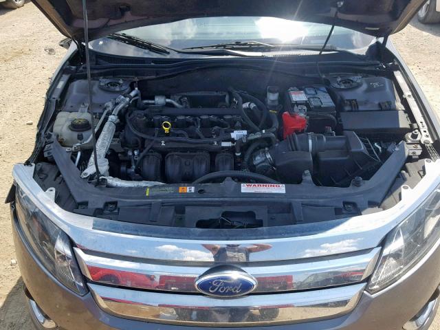 3FAHP0JA5BR263289 - 2011 FORD FUSION SEL SILVER photo 7