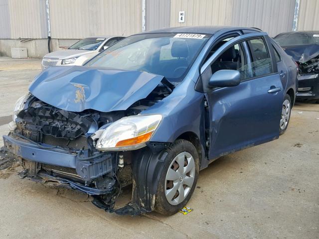 JTDBT923481213678 - 2008 TOYOTA YARIS BLUE photo 2