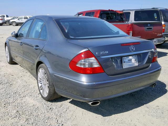 WDBUF56X68B214149 - 2008 MERCEDES-BENZ E 350 GRAY photo 3