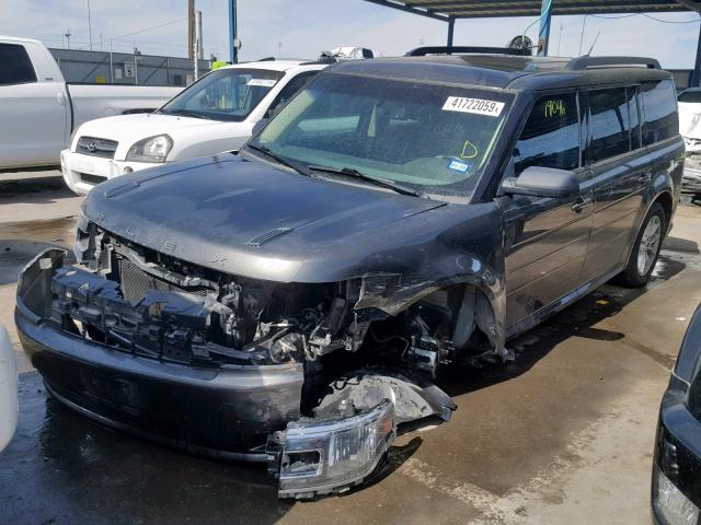 2FMGK5B87GBA16046 - 2016 FORD FLEX SE GRAY photo 2