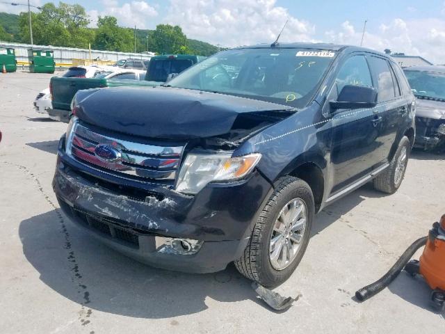 2FMDK38C58BA01582 - 2008 FORD EDGE SEL BLACK photo 2