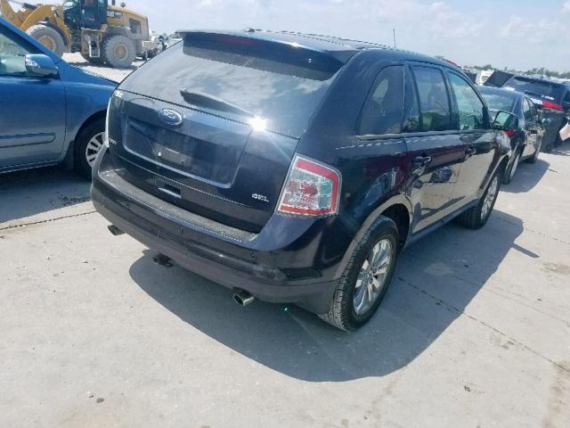 2FMDK38C58BA01582 - 2008 FORD EDGE SEL BLACK photo 4