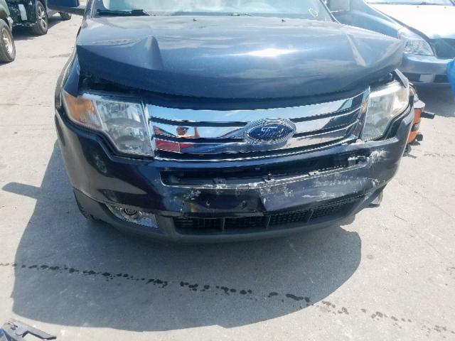 2FMDK38C58BA01582 - 2008 FORD EDGE SEL BLACK photo 7