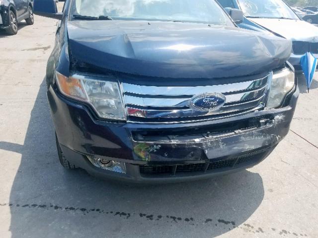 2FMDK38C58BA01582 - 2008 FORD EDGE SEL BLACK photo 9