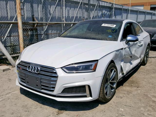 WAUR4AF51JA121357 - 2018 AUDI S5 PRESTIG WHITE photo 2