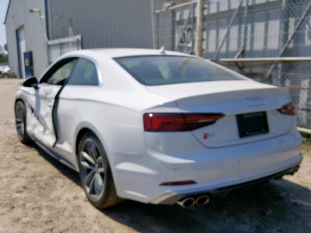 WAUR4AF51JA121357 - 2018 AUDI S5 PRESTIG WHITE photo 3