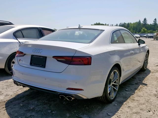 WAUR4AF51JA121357 - 2018 AUDI S5 PRESTIG WHITE photo 4