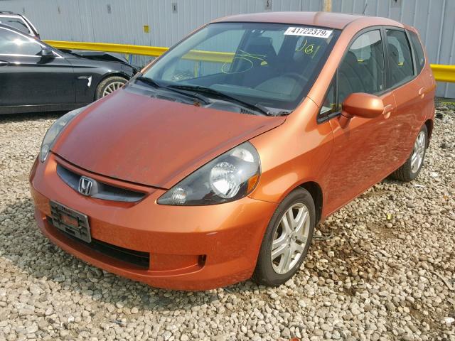 JHMGD38627S059688 - 2007 HONDA FIT S 橙色 照片 2