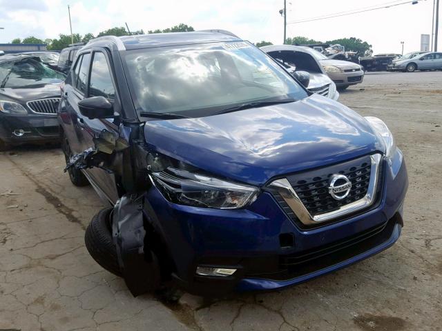 3N1CP5CU0KL525976 - 2019 NISSAN KICKS S BLUE photo 1