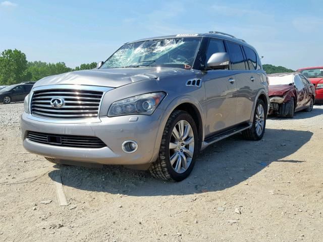 JN8AZ2NC9C9318003 - 2012 INFINITI QX56 GRAY photo 2