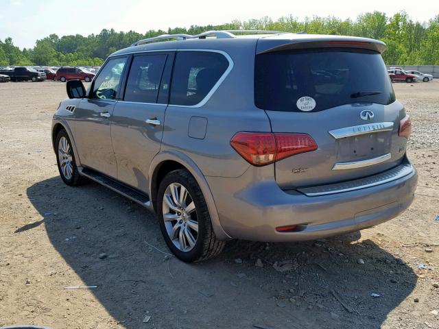 JN8AZ2NC9C9318003 - 2012 INFINITI QX56 GRAY photo 3