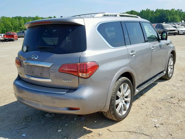 JN8AZ2NC9C9318003 - 2012 INFINITI QX56 GRAY photo 4