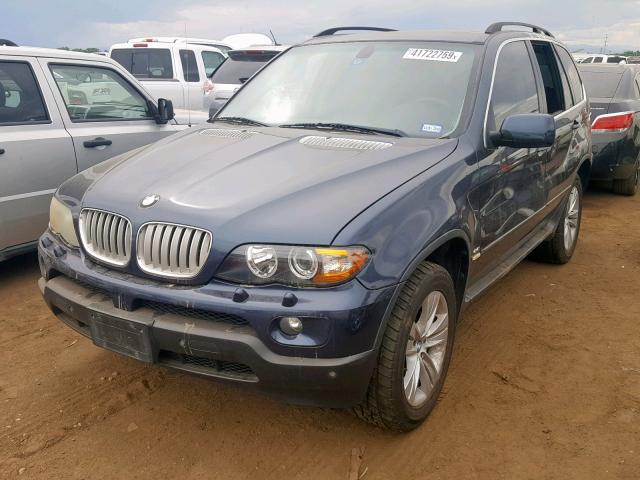 5UXFB535X5LV14273 - 2005 BMW X5 4.4I BLUE photo 2