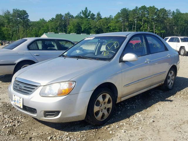 KNAFE121385502973 - 2008 KIA SPECTRA EX SILVER photo 2