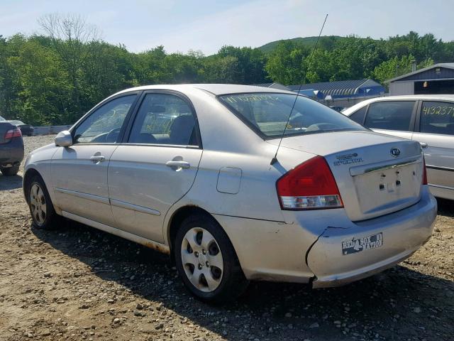 KNAFE121385502973 - 2008 KIA SPECTRA EX SILVER photo 3