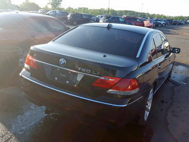 WBAHN835X7DT74254 - 2007 BMW 750 BLACK photo 4