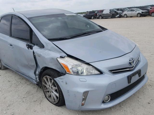 JTDZN3EU6C3098332 - 2012 TOYOTA PRIUS V TEAL photo 9