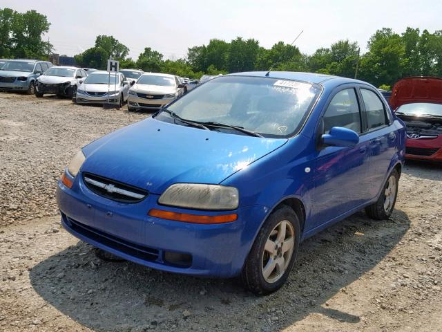 KL1TG56676B548356 - 2006 CHEVROLET AVEO LT BLUE photo 2