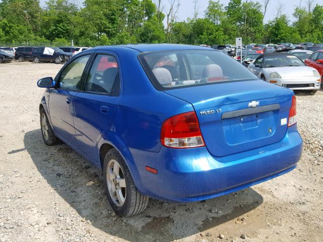 KL1TG56676B548356 - 2006 CHEVROLET AVEO LT BLUE photo 3