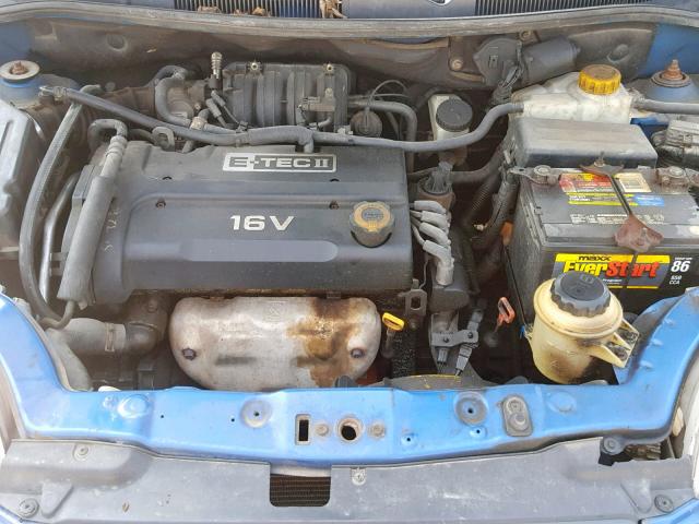 KL1TG56676B548356 - 2006 CHEVROLET AVEO LT BLUE photo 7