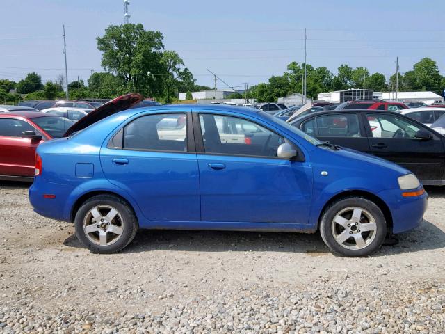 KL1TG56676B548356 - 2006 CHEVROLET AVEO LT BLUE photo 9