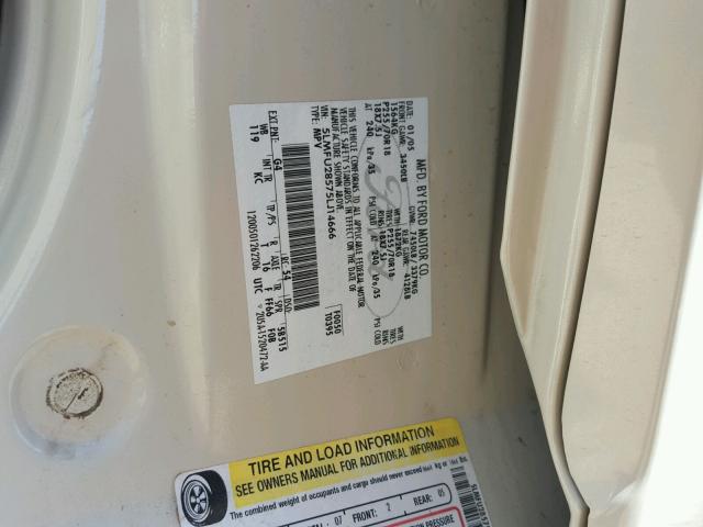 5LMFU28575LJ14666 - 2005 LINCOLN NAVIGATOR Krem foto 10