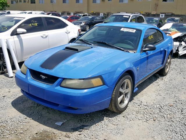 1FAFP42R53F428677 - 2003 FORD MUSTANG MA BLUE photo 2