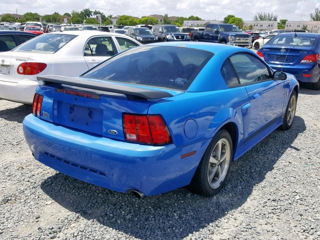1FAFP42R53F428677 - 2003 FORD MUSTANG MA BLUE photo 4
