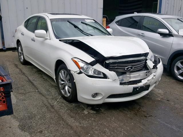 JN1BY1AR8DM604627 - 2013 INFINITI M37 X WHITE photo 1