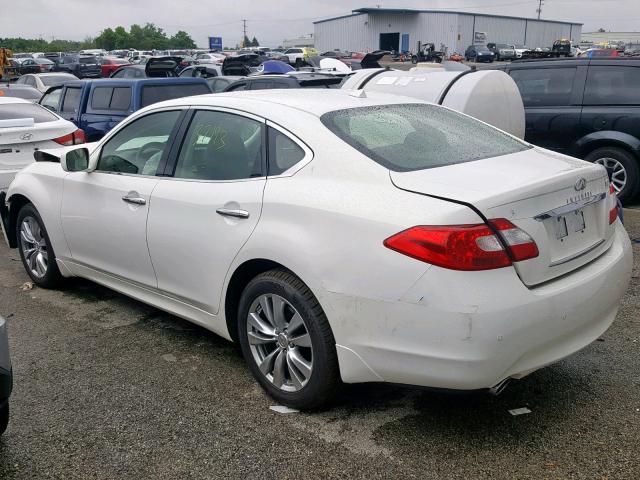 JN1BY1AR8DM604627 - 2013 INFINITI M37 X WHITE photo 3