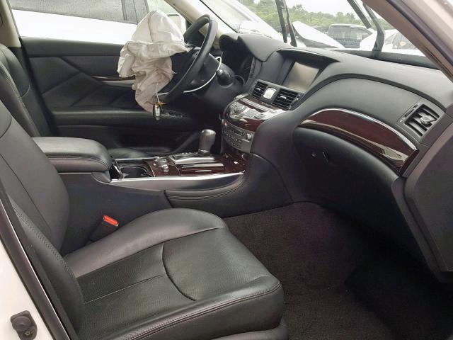 JN1BY1AR8DM604627 - 2013 INFINITI M37 X WHITE photo 5