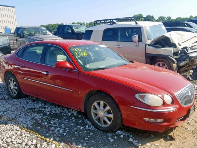2G4WD582381139973 - 2008 BUICK LACROSSE C RED photo 1