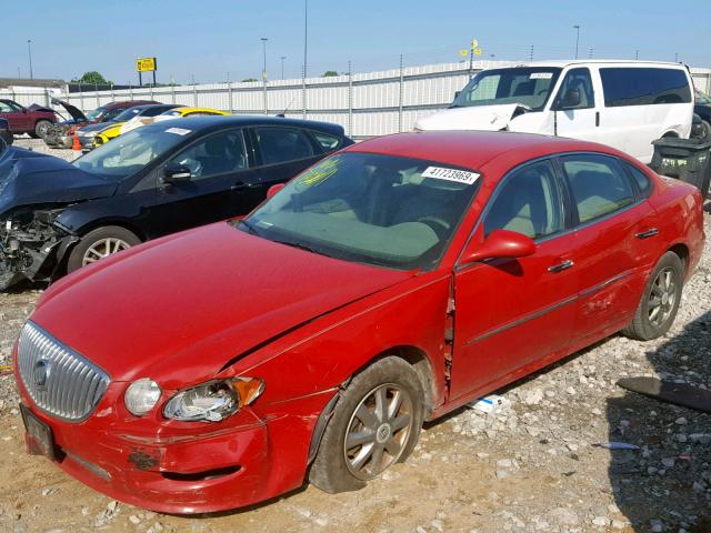 2G4WD582381139973 - 2008 BUICK LACROSSE C RED photo 2