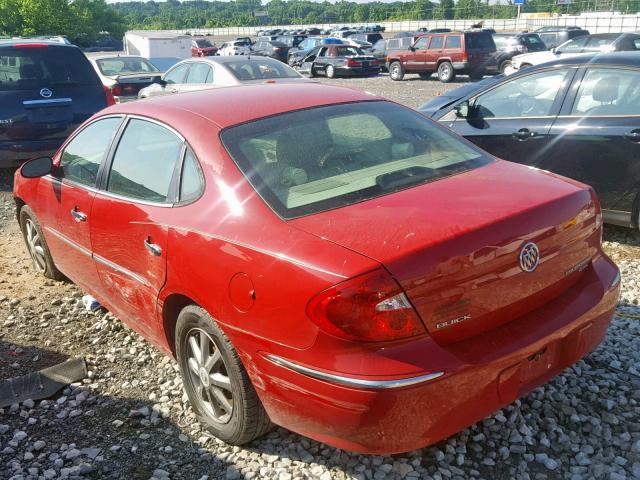 2G4WD582381139973 - 2008 BUICK LACROSSE C RED photo 3