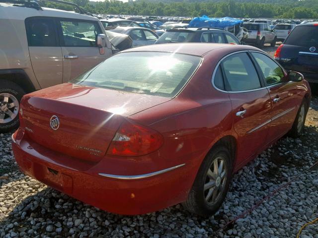 2G4WD582381139973 - 2008 BUICK LACROSSE C RED photo 4