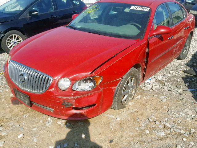 2G4WD582381139973 - 2008 BUICK LACROSSE C RED photo 9