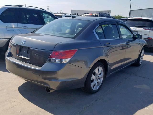 1HGCP26868A151627 - 2008 HONDA ACCORD EXL GRAY photo 4