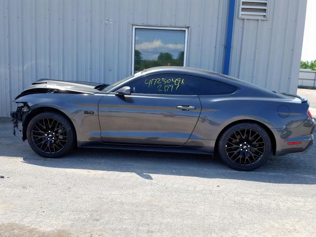 1FA6P8CF4H5246302 - 2017 FORD MUSTANG GT GRAY photo 9